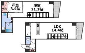 プレミアム長瀬の間取り画像