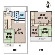 テラス 池田市伏尾台の間取り画像