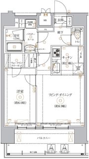 GENOVIA南千住Ⅸskygardenの間取り画像