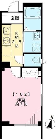 フェリチェ菊川の間取り画像