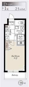 グランカーサ住吉の間取り画像