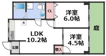 ヴィラ真田山の間取り画像