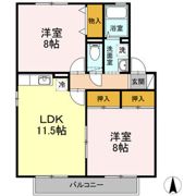 メゾンパーク新田東 ABの間取り画像