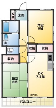 ビラ・クレールの間取り画像