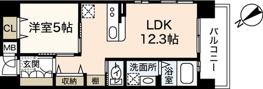 アールヴォレ楠木の間取り画像