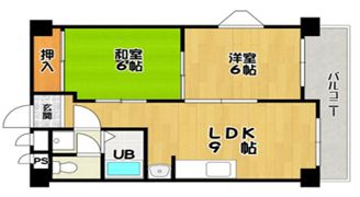 ハイツ北之防の間取り画像