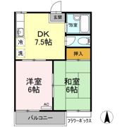 三宝ハイツ A棟の間取り画像