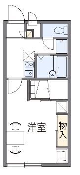 レオパレスガルデニア若葉の間取り画像