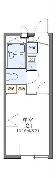 レオパレスプレミール三春台の間取り画像