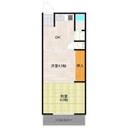 小田第2マンションの間取り画像