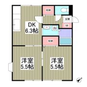 パナヨシハラB棟の間取り画像