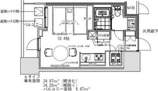 S-RESIDENCE千種belvia TOWERの間取り画像