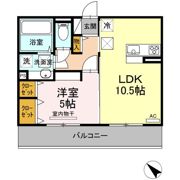 エスポワールヴィラ Aの間取り画像