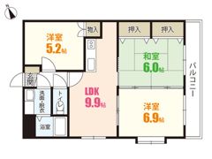 アザレアマンションAの間取り画像