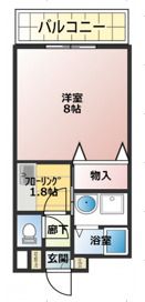 ハイム岩崎Ⅰの間取り画像