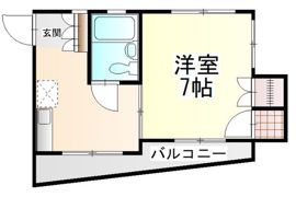 コーポミワ1の間取り画像