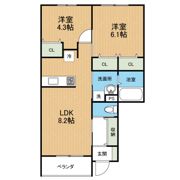 ストーリア小山IIの間取り画像