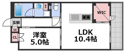 estageo北田辺の間取り画像