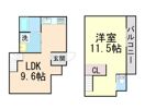 貸家 豊中市螢池北町の間取り画像