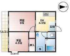 パストラルハイツの間取り画像