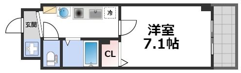 エスリードコート難波ウエストの間取り画像