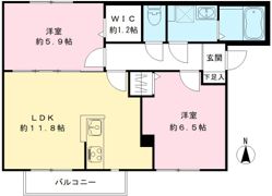 Cher（シエール）Iの間取り画像