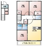 グレンツェンの間取り画像