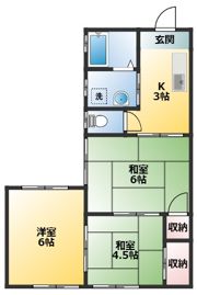 ヴィラ奥戸の間取り画像