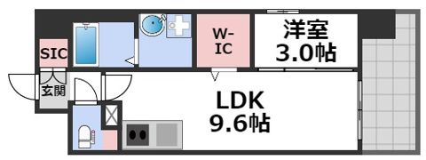 リヴェント難波サウスの間取り画像