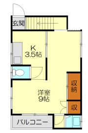 植田アパートの間取り画像