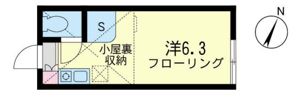 ユナイトステージ鹿島田ジュリエットの間取り画像