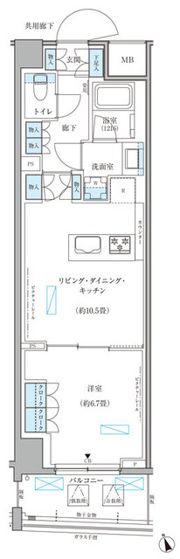 パークアクシス文京本郷の間取り画像