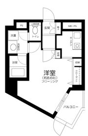 ルシェール赤坂の間取り画像