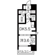 レジュールアッシュウエストレジスの間取り画像