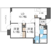 Brillia Tower箕面船場TOP OF THE HILLの間取り画像