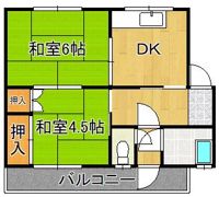 菜園場コーポの間取り画像