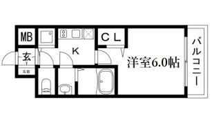 ララプレイス神戸西元町の間取り画像