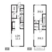 BAY HILLS梅の宮の間取り画像