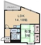 イーストヒルズ東香里の間取り画像