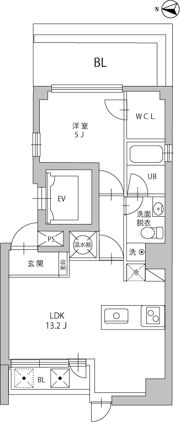 ルーチェ高輪の間取り画像