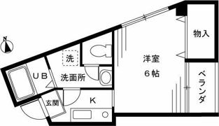 スタジオロワール中野の間取り画像