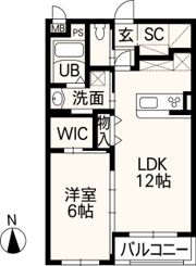 ホワイトステージ・熊本西の間取り画像