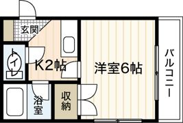 エステート三滝の間取り画像
