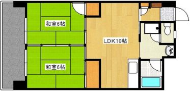 コーポ倉本の間取り画像