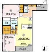 D-ROOM柏木2丁目の間取り画像