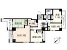 A.CITYヒルズパレットⅢ番館の間取り画像