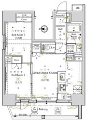 LUMEED南千住の間取り画像