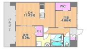 Square Garden NISHISHIMADAの間取り画像