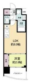 セレニテ難波グランデノールの間取り画像