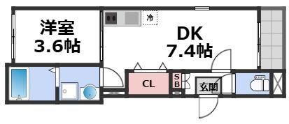 ハーモニーテラス中川東の間取り画像